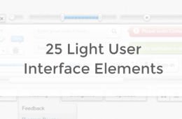 25 Beautiful & Free PSDs of Light User Interface Elements